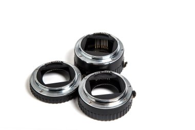 Makro yüzük izole beyaz zemin üzerine