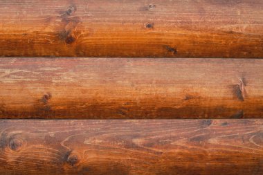 Log Cabin ya da Barn Boyanmamış Duvar Dökümlü Yatay Arkaplan Kopyalama Boşluğu