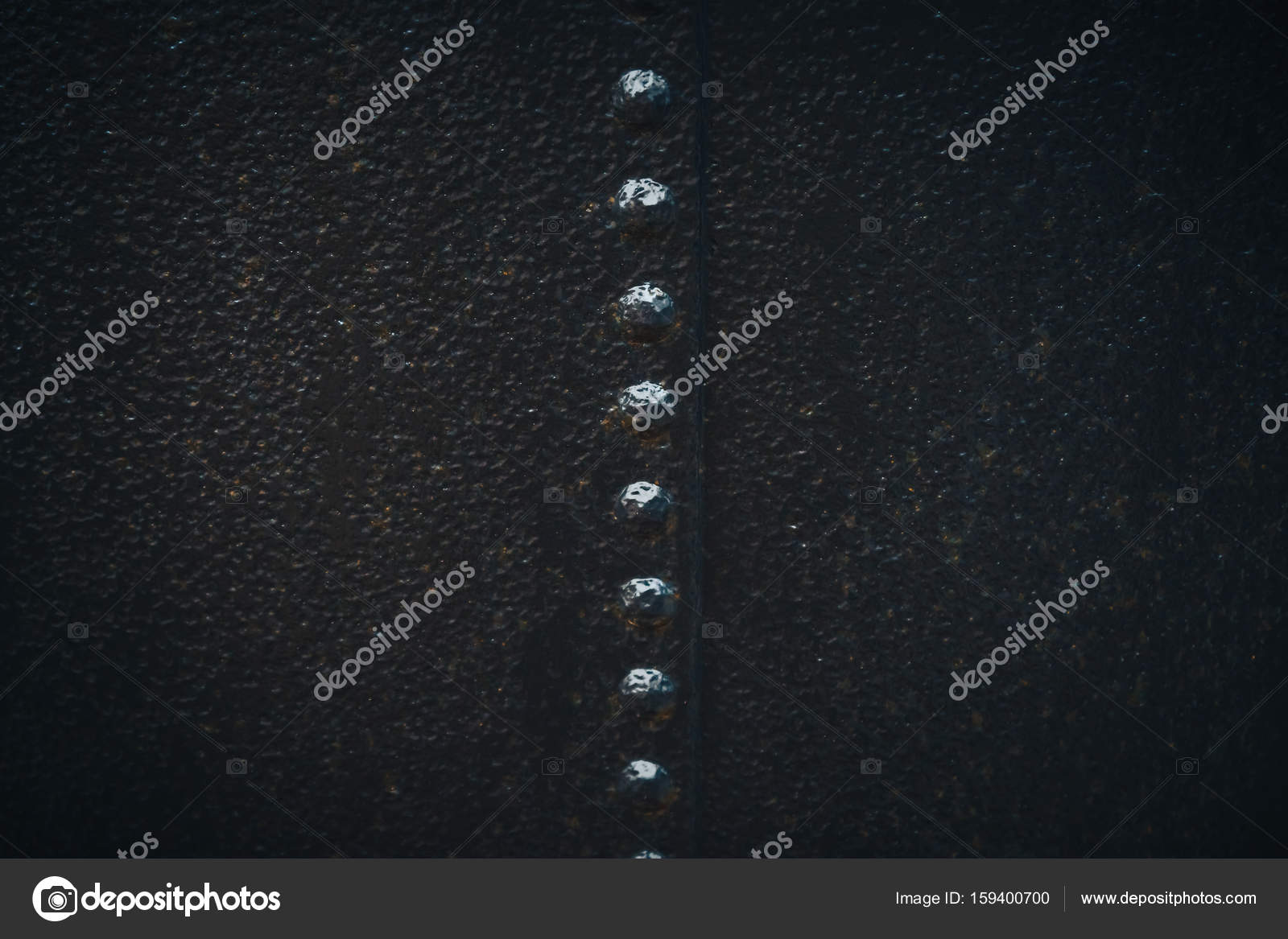 Riveted metal background, detail metal textured background from