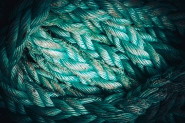 Arka plan doku sarmal deniz veya deniz ip. Satır demirleme kaynaştırılması doku. Yakın çekim