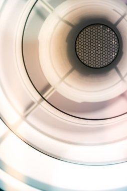 arka plan makro resmi bir avize veya plastik çevrelerin bir lamba