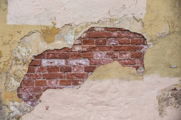 Zničené Betonové Cihlové Zdi — Stock fotografie