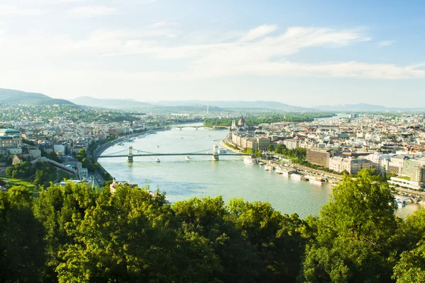 Widok na miasto Budapeszt — Zdjęcie stockowe