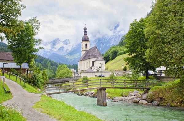 Ramsauer alpendorf — Stockfoto