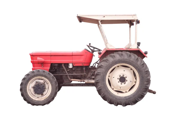 Gammal stil traktor isolerade — Stockfoto