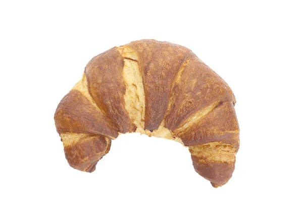 Croissant isolert på hvitt – stockfoto