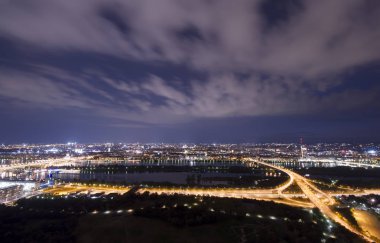 gece Viyana şehir