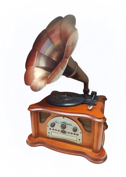 Vintage stijl grammofoon — Stockfoto