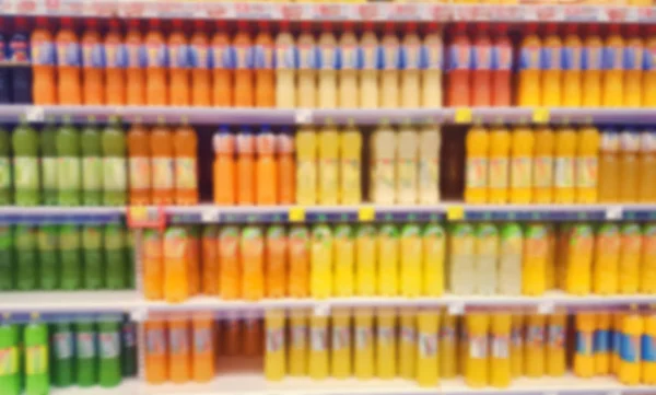 Blur of juice or beverage soda drinks — Stock Photo, Image