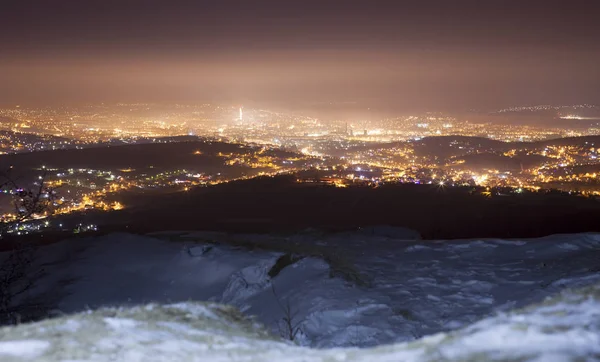 Skyline der Stadt Iasi bei Nacht — Stockfoto