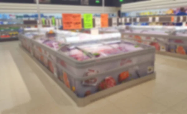 Blur of supermarket or shopping mall interior — Stock Photo, Image