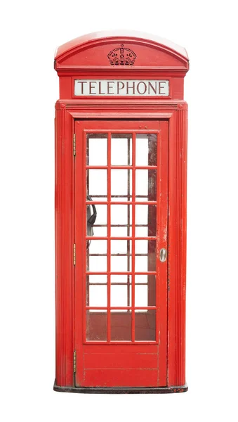 Traditionella telefonkiosk i London, Uk — Stockfoto