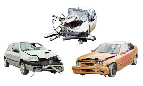Rozbity samochód po wypadku — Zdjęcie stockowe