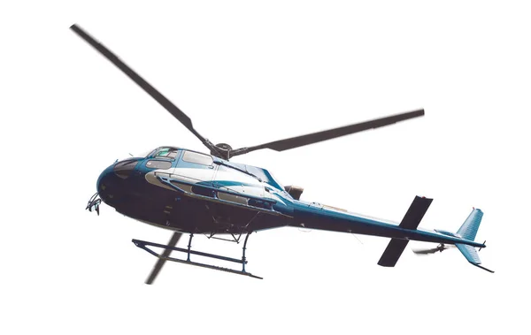 Вертолет изолирован на белый — стоковое фото