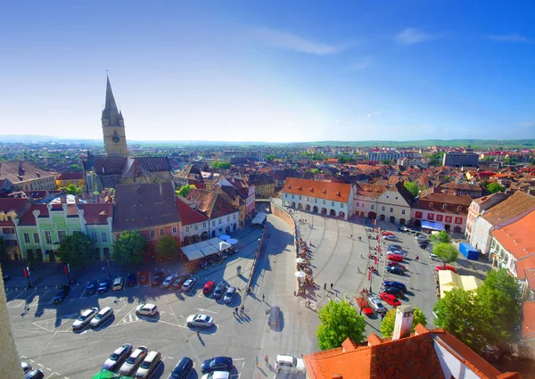 Sibiu Stadt in Transsilvanien — Stockfoto