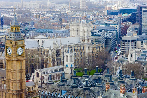 Big Ben y Londres centro de la ciudad vieja, Reino Unido — Foto de Stock