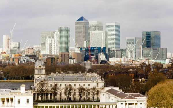 London stadsbilden sett från Greenwich — Stockfoto