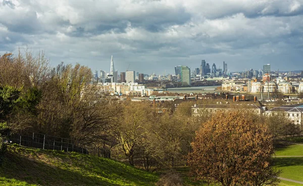 London city látható Greenwich — Stock Fotó