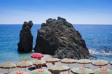 Cliff Cinque Terre Monterosso plajda