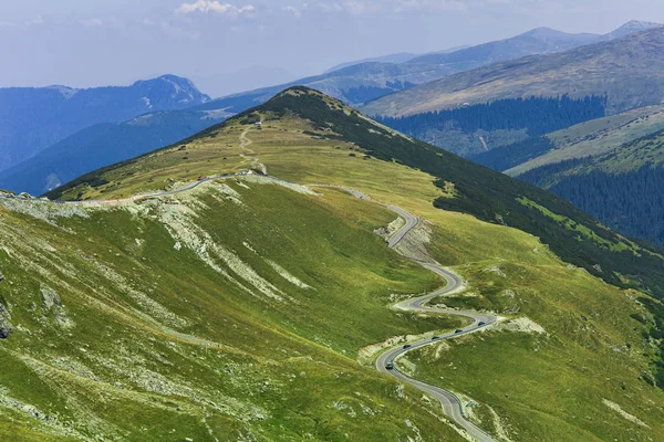 Transalpina góry autostrady w Rumunii — Zdjęcie stockowe