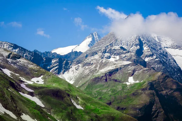 Hegy csúcsa a Grossglockner Ausztria Alpok — Stock Fotó