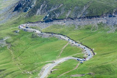 Transalpina dağın otoyol Romanya