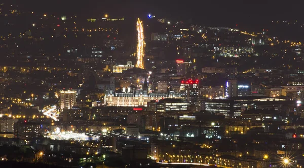 Iasi Stadt Bei Nacht Rumänien — Stockfoto