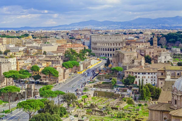 Stadtbild Von Rom Italien Luftbild — Stockfoto