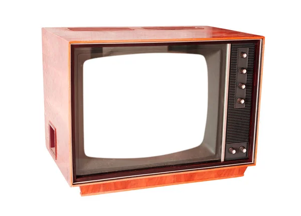 Retro tv vecchio stile foto isolato — Foto Stock