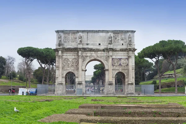 Arco Constantino Ciudad Roma Italia — Foto de Stock
