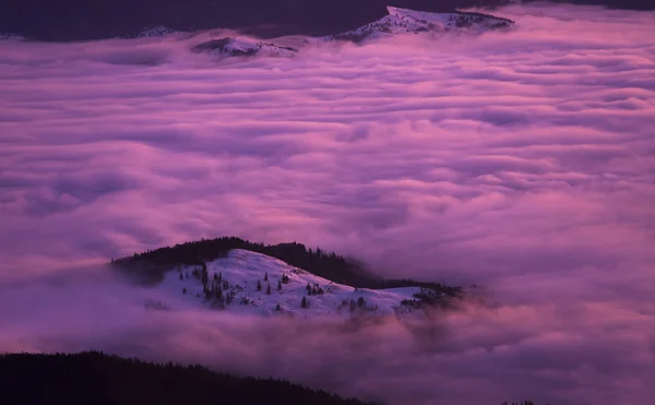 Beautiful Sunset Sunrise Clouds Romania — Stock Photo, Image