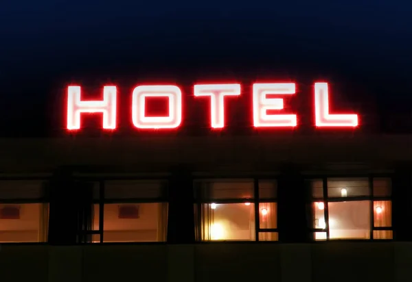 Ξενοδοχείο σημάδι — Φωτογραφία Αρχείου