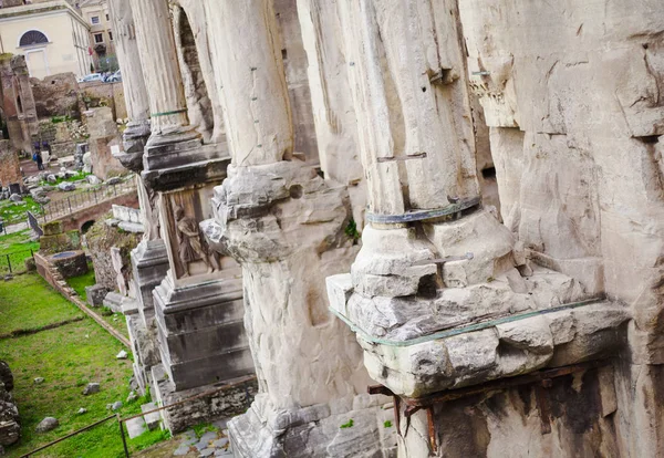 Antiguas Columnas Roma Ruinas Ciudad Italia —  Fotos de Stock