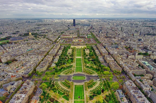 Paris Stadt Von Oben Gesehen — Stockfoto