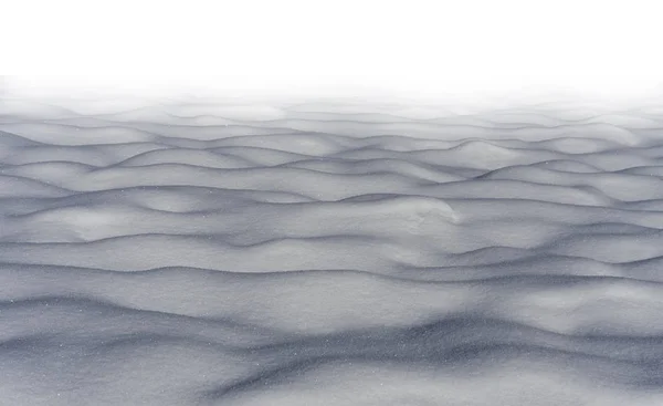 Snow dunes in extreme cold winter — Stock Photo, Image