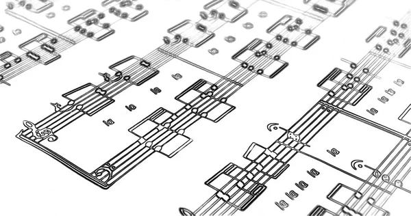 Music song sheet — Stock Photo, Image