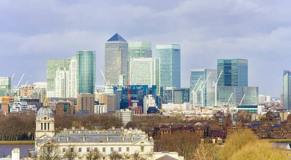 Ciudad Londres Skyline Desde Greenwich Park —  Fotos de Stock