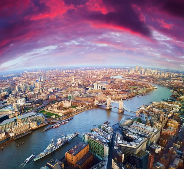Londres, vista aérea, Reino Unido — Fotografia de Stock