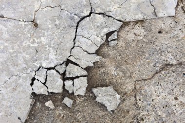 Beton ve taş doku kırık