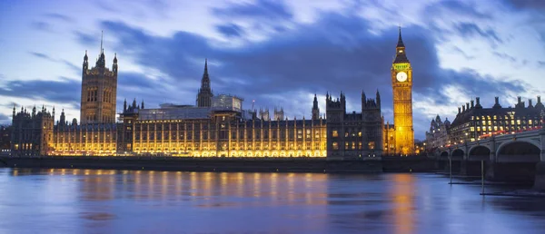 Big Ben Cámara Del Parlamento Escena Nocturna Londres — Foto de Stock