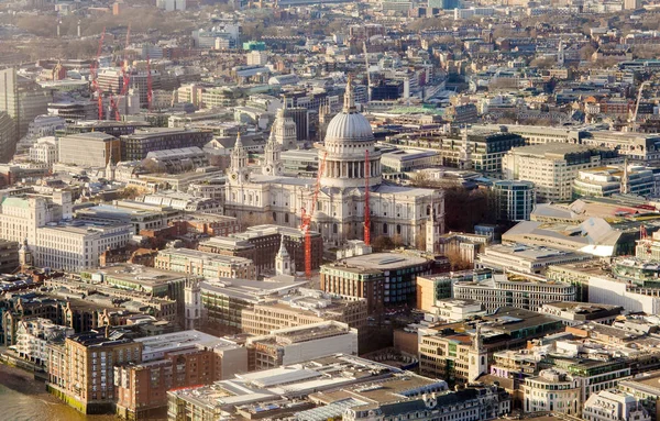 Catedral São Paulo Cidade Londres Vista Aérea — Fotografia de Stock