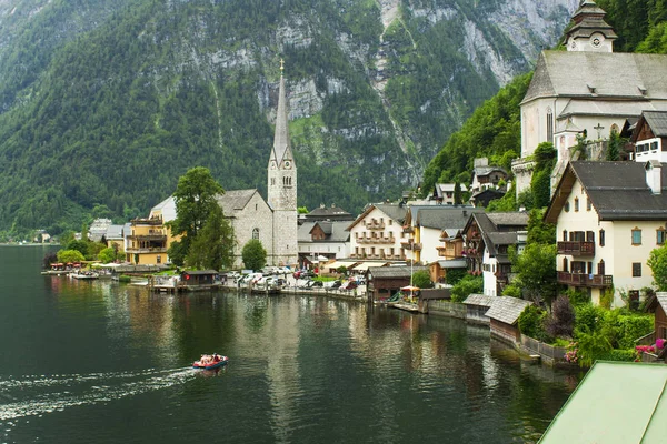 Paisagem Lago Hallstatt Áustria — Fotografia de Stock