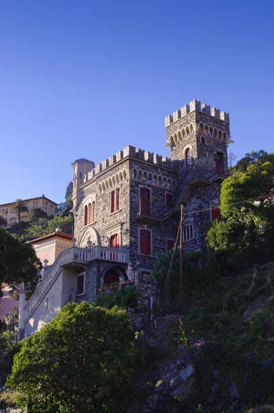 Castello Nella Città Levanto Italia Costa Mare — Foto Stock