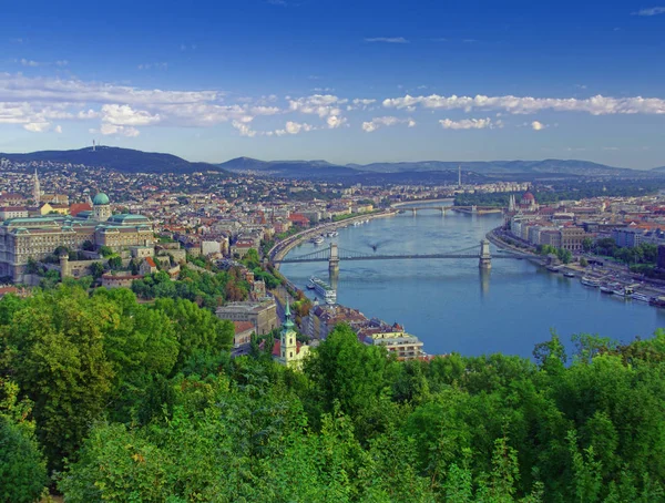 Cityscape Budapest Hungary Sunny Day — Stock Photo, Image