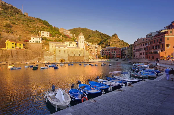 Vernazza Starego Miasta Regionie Cinque Terre Włochy — Zdjęcie stockowe