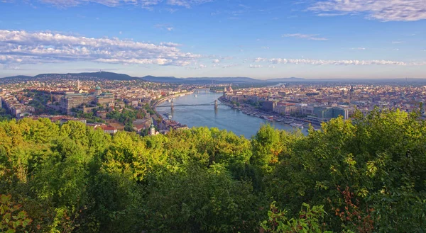 Stadtbild Von Budapest Ungarn Einem Sonnigen Tag — Stockfoto