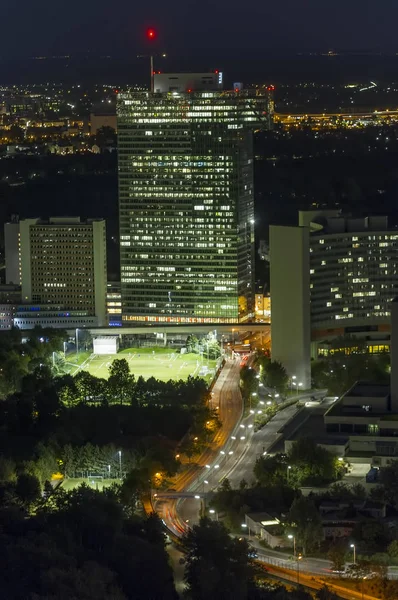 Nachtszene Wien Stadt Freizeitpark — Stockfoto