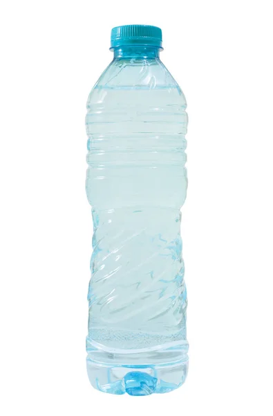 Botella Llena Agua Dulce Aislada Blanco — Foto de Stock