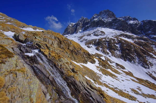 Vattenströmmen Alperna Berg Italien — Stockfoto