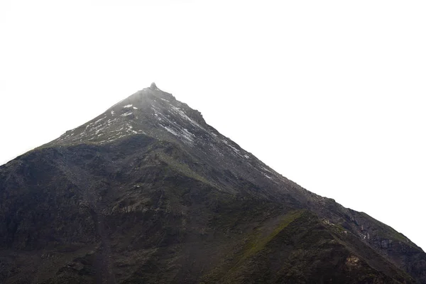 Bergstopp Isolerad Vit Bakgrund — Stockfoto